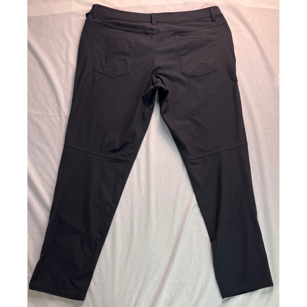 Lululemon ABC Pant Classic Warpstreme Black Mens 38x34 Five Pocket Trousers - Picture 14 of 15